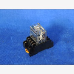 Omron  LY4N-D2 relay with base 24 VDC